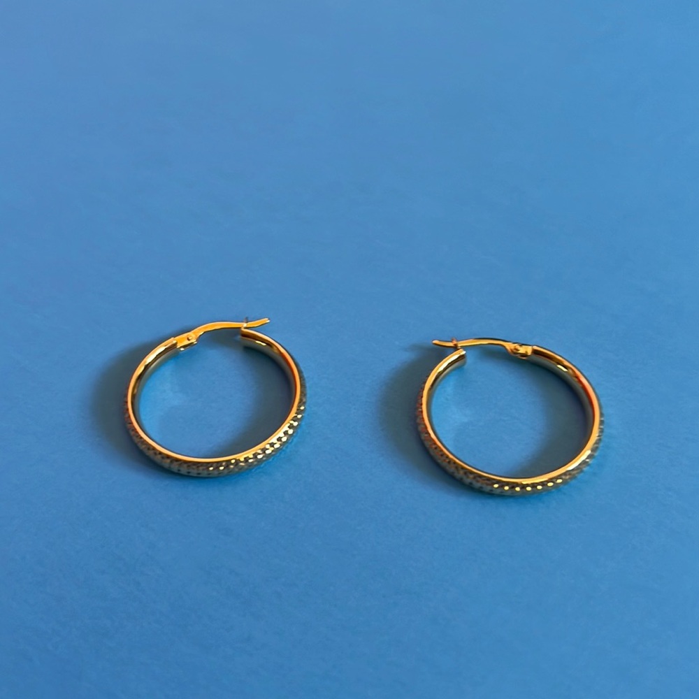 New Gold Hypoallergenic Hoop Earrings.